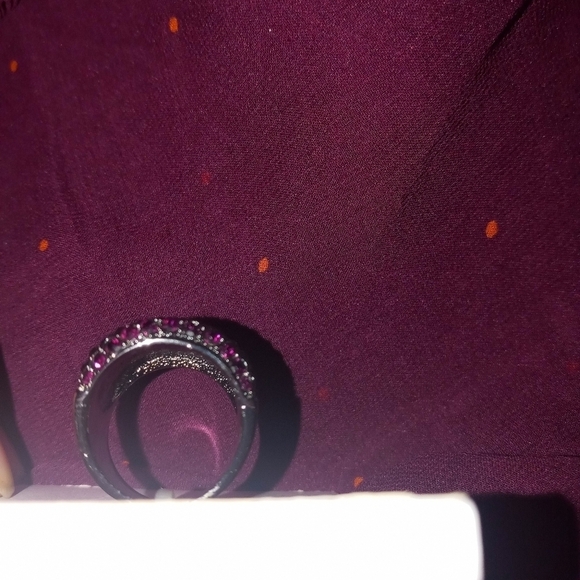 NWT Michela Currone studded purple and silver ring - Picture 7 of 9